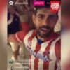 Diego Costa con la camiseta del Atlético de Madrid en Instagram