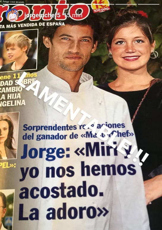 La portada de 'Pronto', con Jorge y Miri