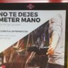 Cartel en una marquesina del Metro de Madrid
