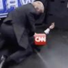 Donald Trump, en un momento del vídeo contra CNN