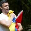 Leopoldo López tras salir de la cárcel el pasado mes de julio
