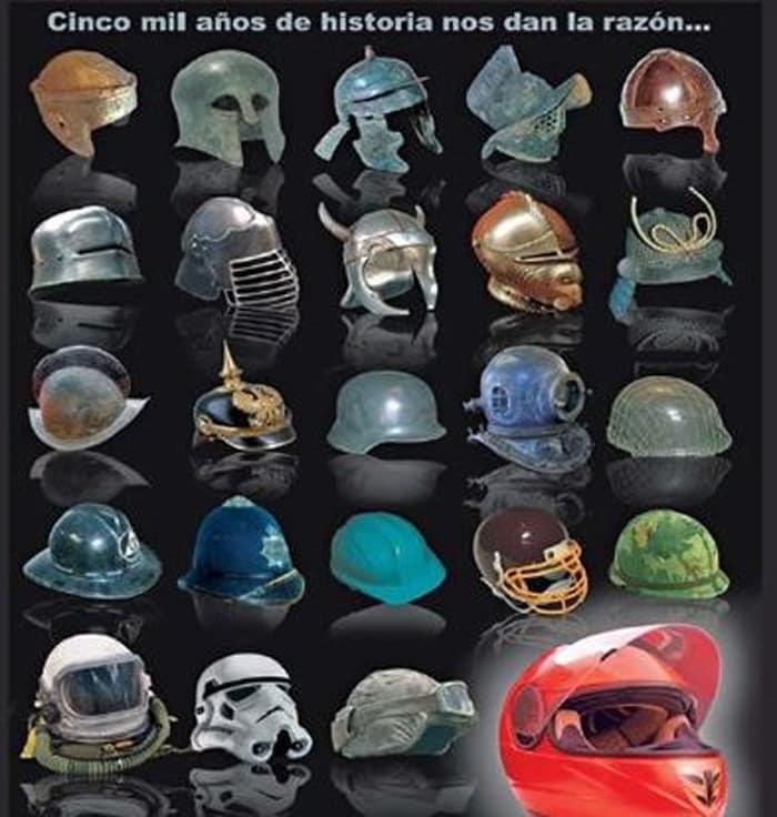 La campaña de la Guardia Civil por el uso del casco