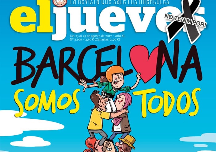 La portada de 'El Jueves' sobre los atentados de Barcelona