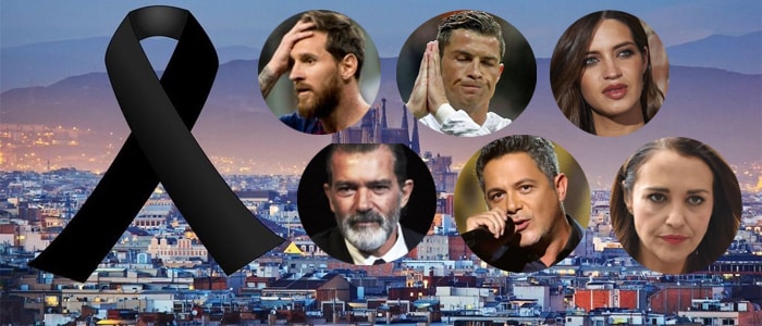 Algunos de los famosos que enviaron sus mensajes a Barcelona