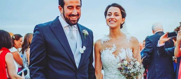 Inés Arrimadas y su marido, Xavier Cima, el día de su boda