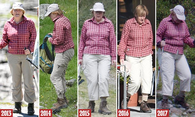 Angela Merkel, con la misma ropa en sus vacaciones durante cinco años seguidos