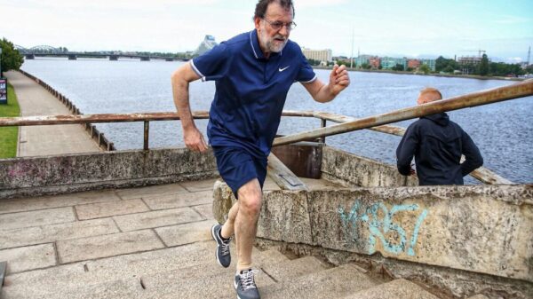 Mariano Rajoy haciendo ejercicio en una foto publicada por él en Twitter