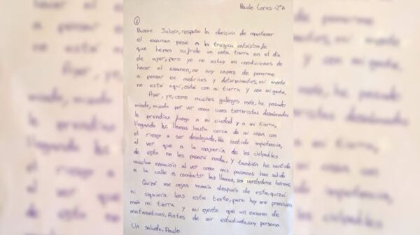 La carta de un alumno gallego tras no cambiar un examen