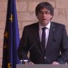 Carles Puigdemont en su declaración institucional