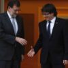 Mariano Rajoy y Carles Puigdemont en un encuentro en La Moncloa