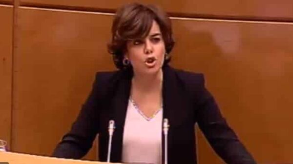 Soraya Saénz de Santamaría en el Senado