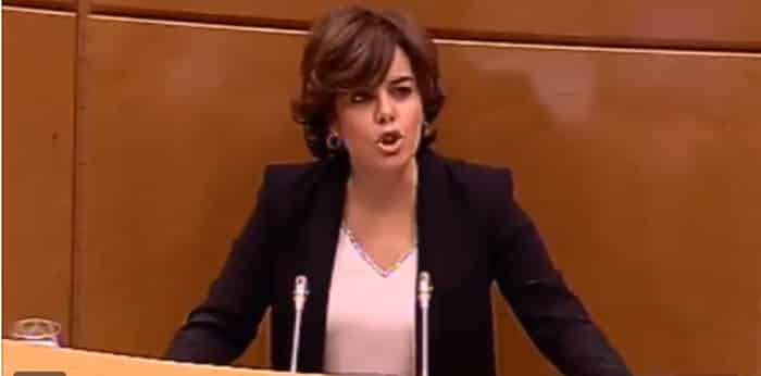 Soraya Saénz de Santamaría en el Senado