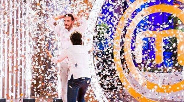 Saúl Craviotto al ganar 'Masterchef Celebrity 2'