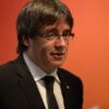 Carles Puigdemont este sábado durante la presentación de su candidatura en Brujas