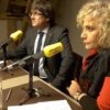 Carles Puigdemont y Mònica Terribas durante la entrevista en Bruselas este martes