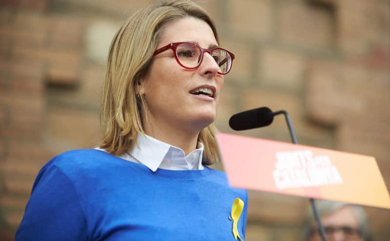 Elsa Artadi durante un mitin de Junts per Catalunya