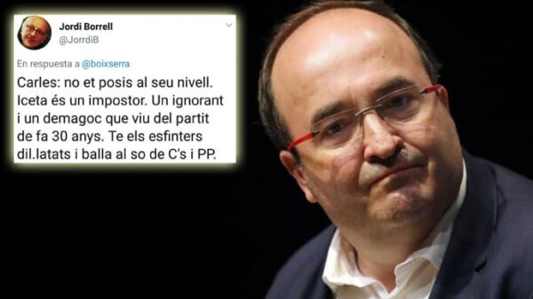 Miquel Iceta y el tuit homófobo de Jordi Hernández Borrell