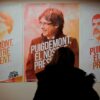 Carteles electorales de Junts per Catalunya, la candidatura de Carles Puigdemont