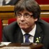 Carles Puigdemont en el Parlamento catalán