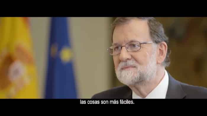 Rajoy en un momento del vídeo 'Mordidas'