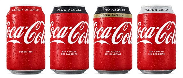 La nueva imagen de los envases de Coca-Cola