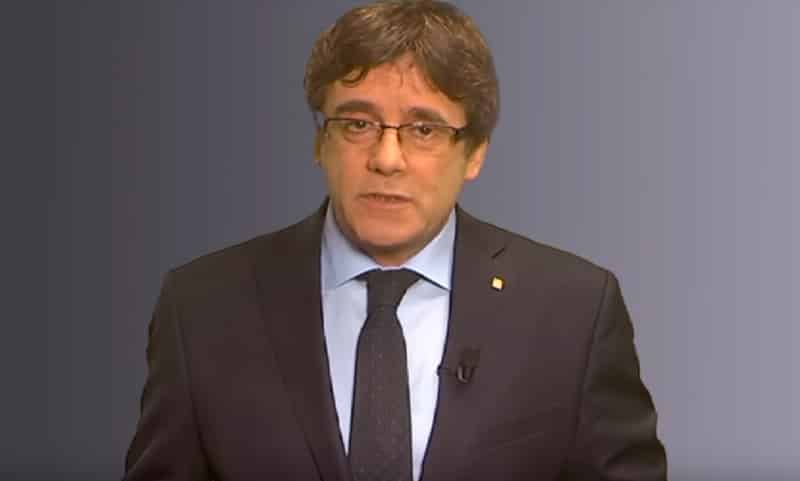 Carles Puigdemont en el vídeo