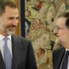 El Rey Felipe VI y Mariano Rajoy en el Palacio de la Zarzuela