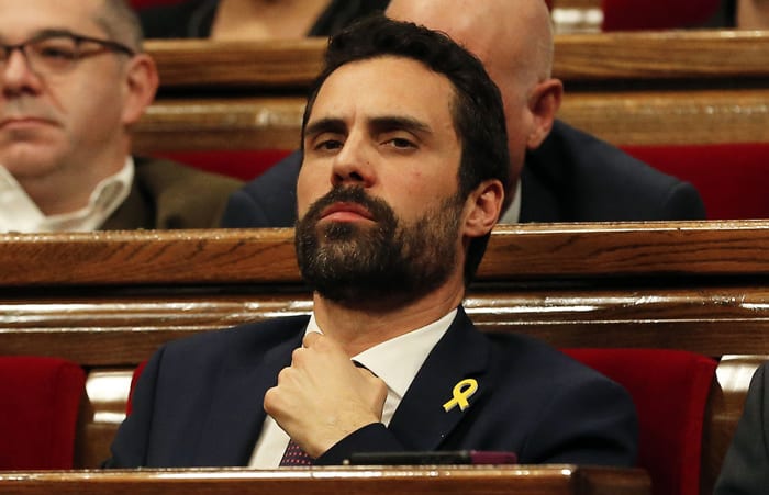 Roger Torrent, el presidente del Parlamento catalán