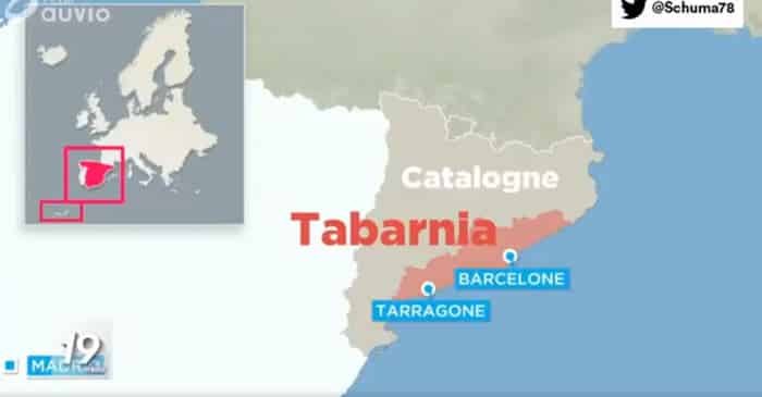 Tabarnia en la televisión belga