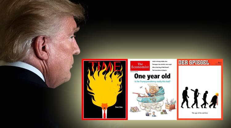 Donald Trump y las portadas de 'Time', 'The Economist' y 'Der Spiegel'