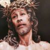 Fotomontaje del Cristo de la Amargura con la cara del condenado