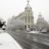 Madrid cubierta de nieve