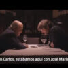 Jordi Évole con José María Garcia hablando con el Rey Juan Carlos