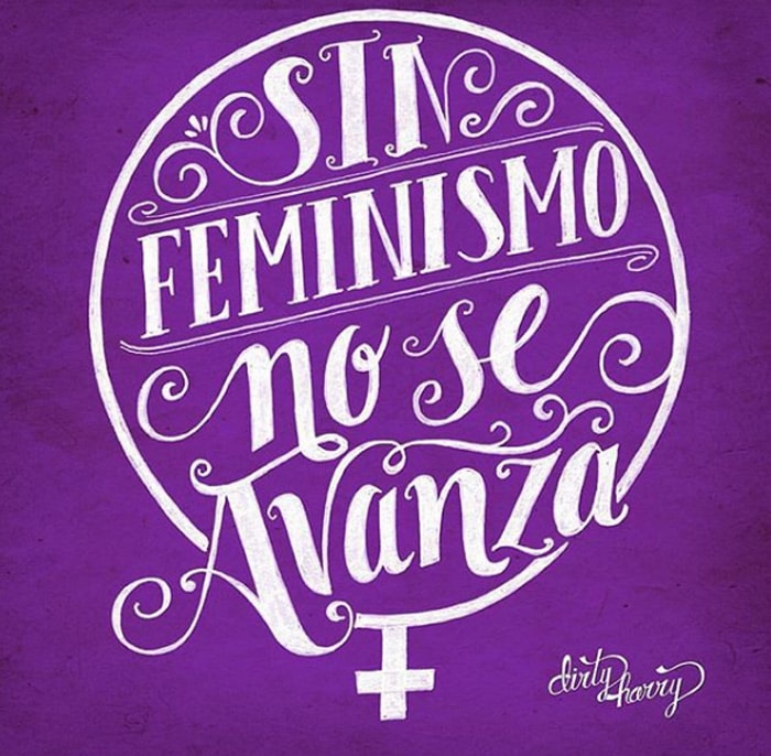Uno de los carteles de la huelga feminista