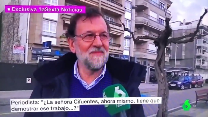 Mariano Rajoy al ser preguntado por Cifuentes