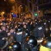 Enfrentamientos entre los manifestantes y la Policía