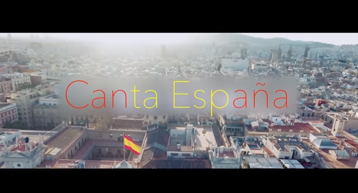 Parte del videoclip de 'Canta España'