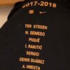 Camiseta conmemorativa del Barcelona por la Liga