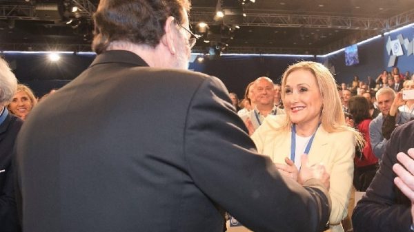 Cristina Cifuentes con Mariano Rajoy