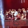 Los chicos de 'OT 2017' durante el concierto en el Palau Sant Jordi