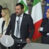 Matteo Salvini, Berlusconi y Giorgia Meloni