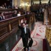 Rajoy saliendo del Congreso