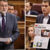 Mariano Rajoy y Albert Rivera este miércoles en el Congreso