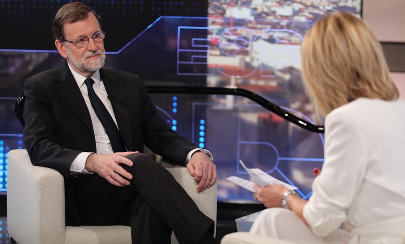 Mariano Rajoy y Susanna Griso durante la entrevista