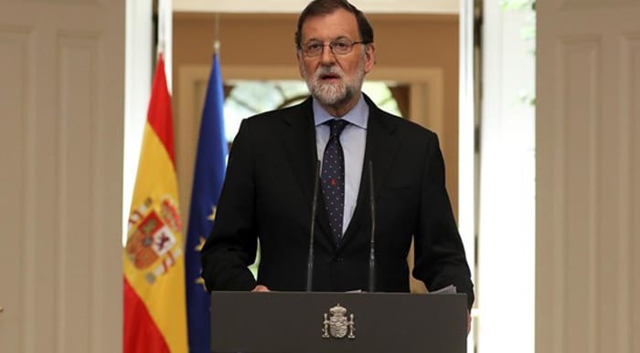 Mariano Rajoy durante su comparecencia este viernes