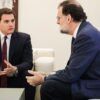 Albert Rivera y Mariano Rajoy durante su reunión