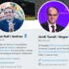 Los perfiles de Twitter de Josep Rull y Jordi Turull