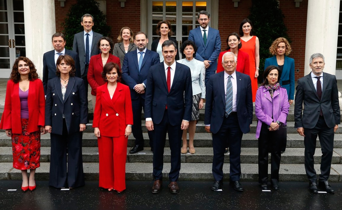 La foto de familia del Gobierno de Pedro Sánchez