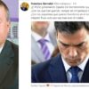 El delegado del Gobierno en Murcia, Francisco Bernabé, y su tuit