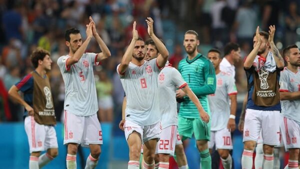 Selección española tras el debut contra Portugal